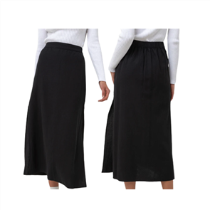 Rhythm CLASSIC MIDI SKIRT, BLACK