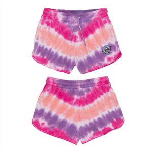 Santa Cruz MOON DOT TRACKSHORT, PINK TIE DYE