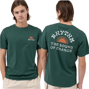 Rhythm AWAKE SS T-SHIRT, VINTAGE GREEN