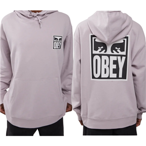 Obey OBEY EYES ICON 2 TERRY HOOD, Purple Paste