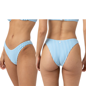 Rhythm SUNBATHER STRIPE HI CUT PANT, OCEAN