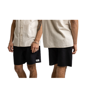 Rhythm CLASSIC LINEN JAM SHORT, VINTAGE BLACK