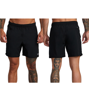 RVCA YOGGER IV SHORT 17 Short, BLACK