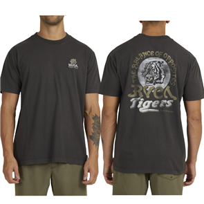 RVCA BANGALORE SS TEE, WASHED BLACK