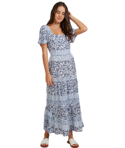 Roxy WE ARE LOVED DRESS, BRIGHT WHITE PAISLEY PARTY
