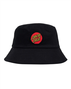 Santa Cruz CLASSIC DOT YOUTH BUCKET HAT, BLACK