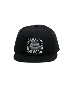 RVCA BEAUTIFUL DANGER SNAPBACK, BLACK