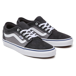 Vans CHUKKA LOW SIDESTRIPE SHOE, ASPHALT/BLUE