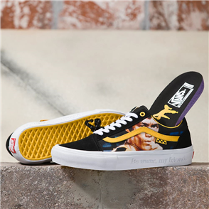 Vans SKATE OLD SKOOL BRUCE LEE SHOE, BLACK/YELLOW