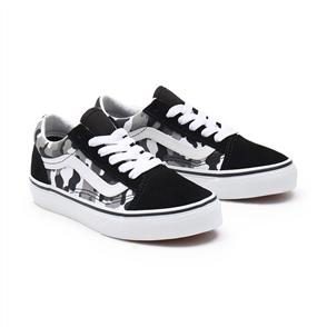 Vans OLD SKOOL (PRIMARY CAMO) SHOE, Black/True White