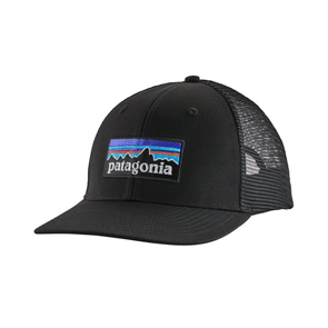 Patagonia P-6 Logo Trucker Hat, Black