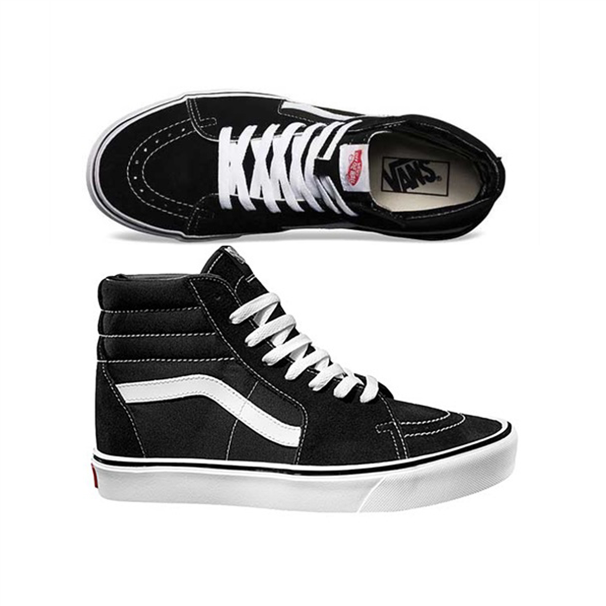 vans sk8 hi bianche e nere