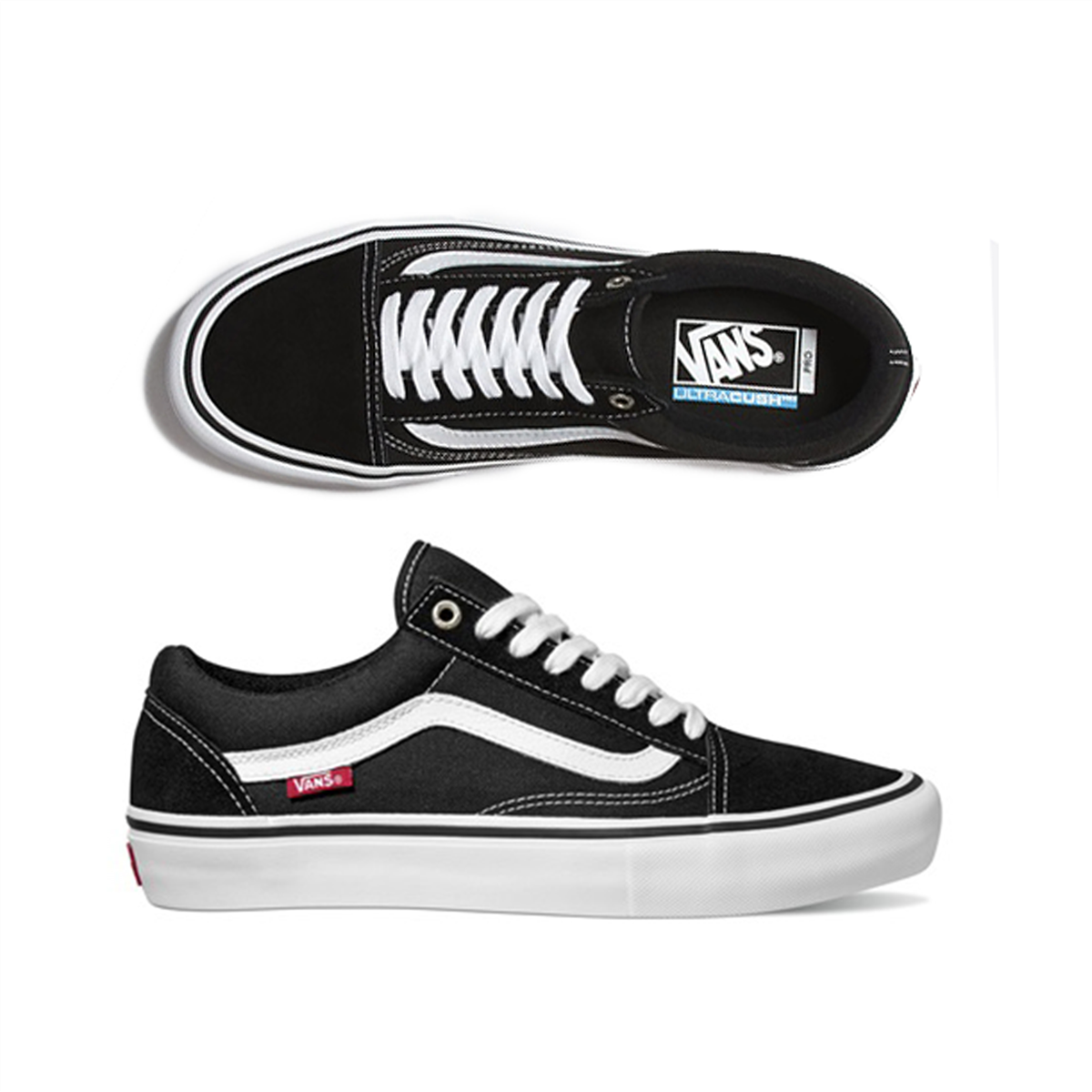 old skool pro white black