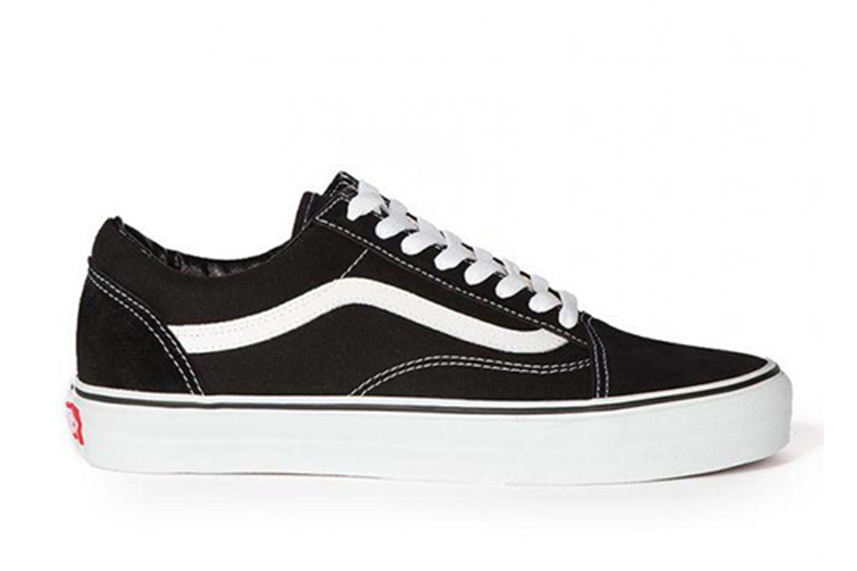 Vans Kids Classics Plus Old Skool Youth Shoe, Black True White ...