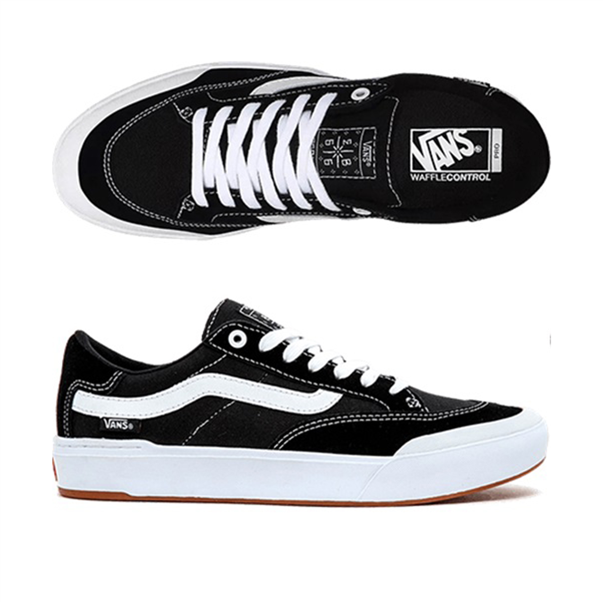 vans berle pro black true white