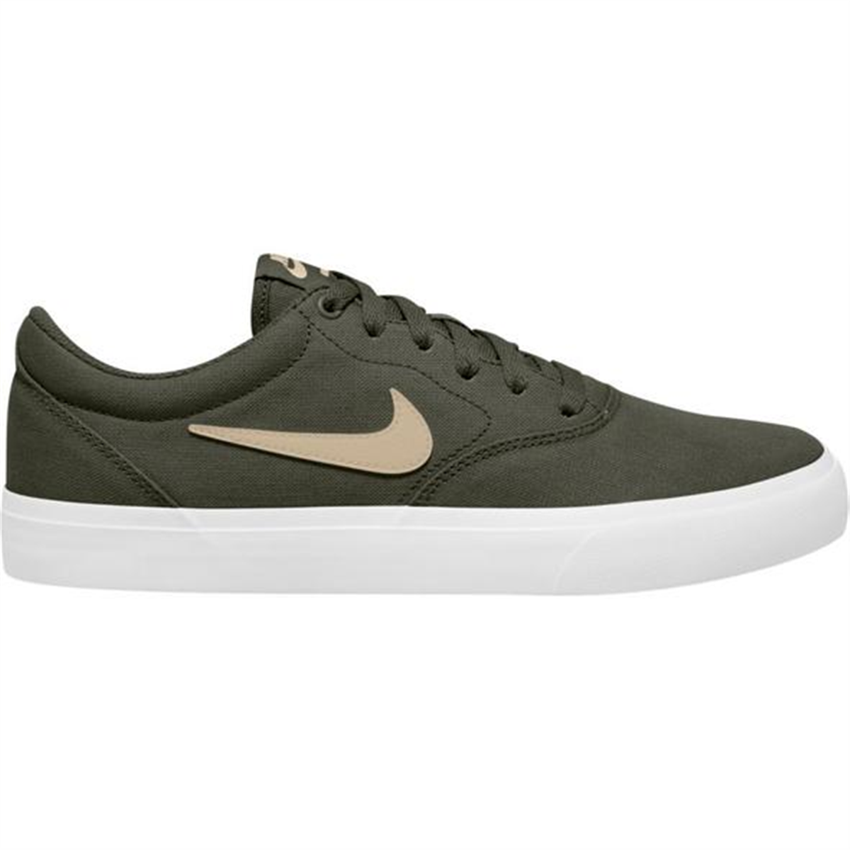 nike sb charge canvas trainers in khaki