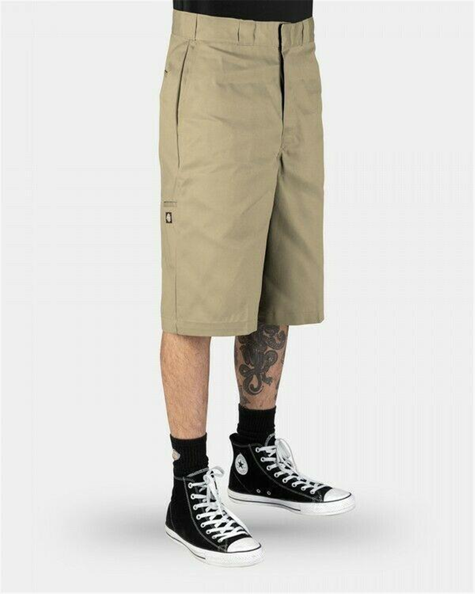 Dickies 42283 Loose Fit 13" Work Short, Khaki Underground Skate
