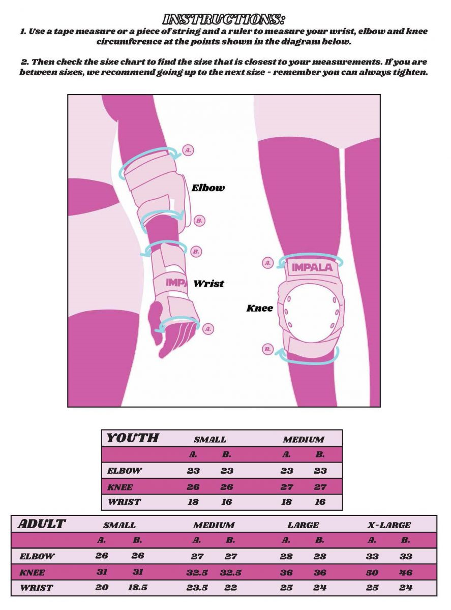 Impala Protective Safety Pad Set Youth, Sky Blue/Yellow Underground Skate