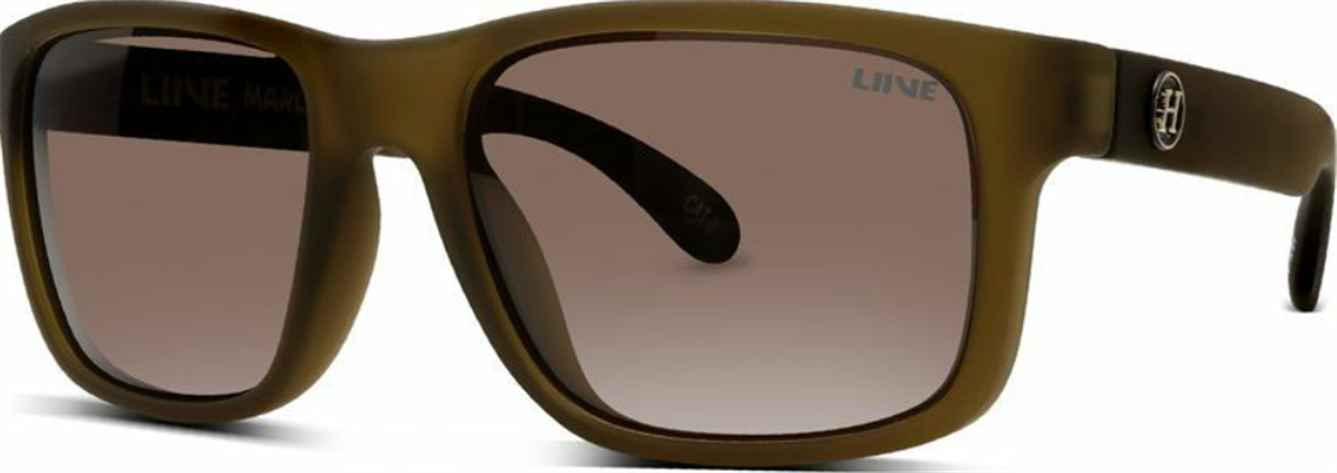 Liive Marling Polarized Sunglass, Striped Beer