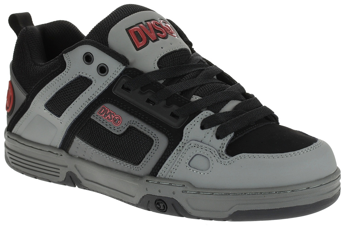 Dvs Comanche Shoes Grey Charcoal Black Leather Underground Skate