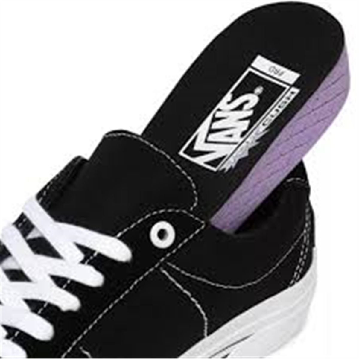 Vans Saddle Sid Pro Shoes, Black/White Underground Skate
