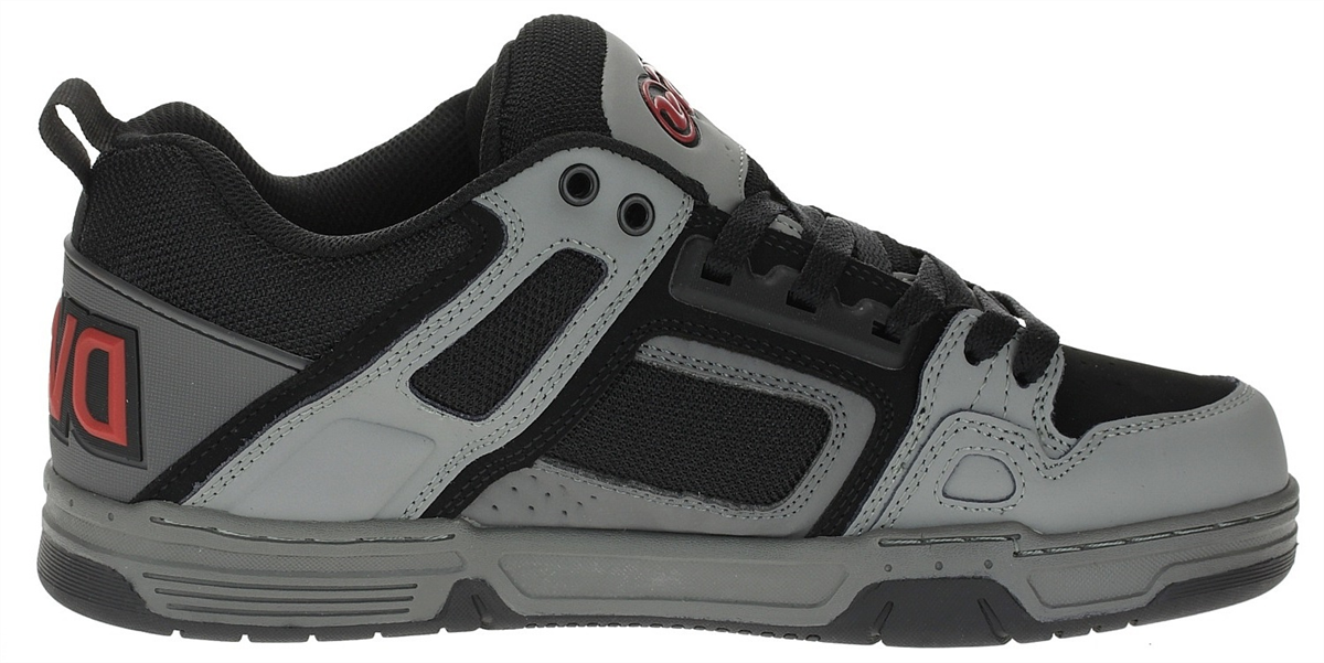 Dvs Comanche Shoes Grey Charcoal Black Leather Underground Skate
