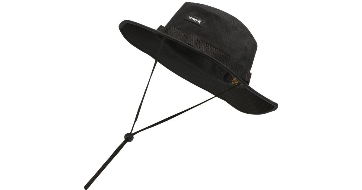 Black Size Large-X-Large Hurley Men's Vagabond Bucket Sun Hat